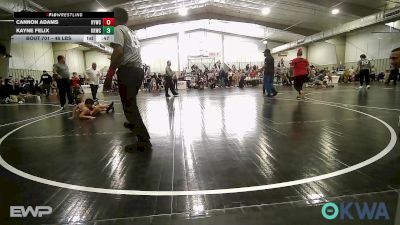 46 lbs Rr Rnd 1 - Cannon Adams, Hilldale Youth Wrestling Club vs Kayne Felix, Keystone Kids Wrestling Club