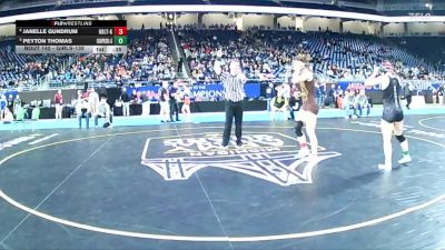 Girls-130 lbs Cons. Round 1 - Janelle Gundrum, Holt (Girls) vs Peyton Thomas, Coopersville (Girls)