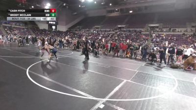 84 lbs Quarters - Cash Fitch, Bear Cave Wrestling Club vs Brody McClain, Deer Creek Wrestling