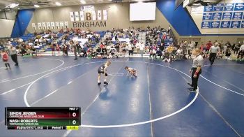 64 lbs Champ. Round 1 - Nash Roberts, Timpanogos Wrestling vs Simon Jensen, Champions Wrestling Club