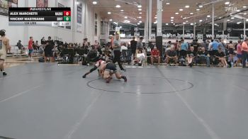128 lbs Quarterfinal - Alex Marchetti, Mat Assassins Red - HSC vs Vincent Mastrianni, Team Shutt Garnett Trained - HSC