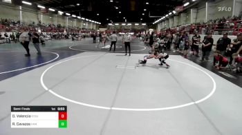 62 lbs Semifinal - Deacon Valencia, Stout Wr Ac vs Ryatt Cavazos, Hammer House Mafia