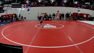 70 kg Champ. Round 1 - Chase Fiser, Dubuque Wrestling Club vs Aiden Davis, Buffalo Valley Regional Training Center