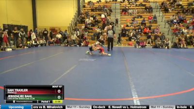 60 lbs Cons. Round 3 - Sam Traxler, Pinnacle vs Jebsen(JB) Bahl, Lancaster Wrestling Club