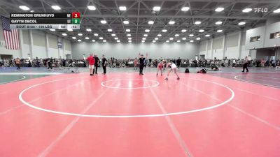 106 lbs Consi Of 32 #1 - Remington Grunhuvd, ME vs Gavyn DeCol, UT