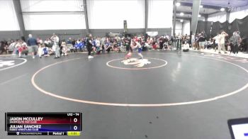 74 lbs Cons. Round 3 - Jaxon McCulley, Salem Elite Mat Club vs Julian Sanchez, Forks Wrestling Club