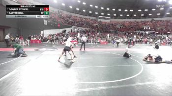 150 lbs Semifinal - Cooper Steudel, Hortonville vs Carter Bell, Ripon
