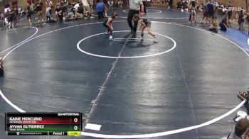 49 lbs Quarterfinal - Kaine Mercurio, Peterson Grapplers vs Ayvah Gutierrez, Team Selma