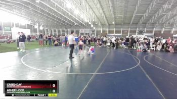 57 lbs Cons. Semi - Asher Hood, Charger Wrestling Club vs Creed Day, Evanston Elite Wrestling