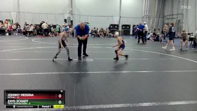 56 lbs Round 1 (4 Team) - Johnny Messina, M2TCNJ vs Zayd Schadt, Team Germantown