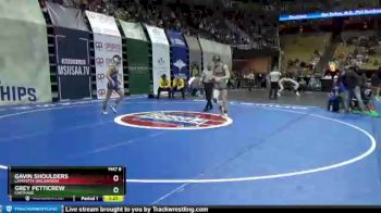 145 lbs Champ. Round 1 - Gavin Shoulders, Lafayette (Wildwood) vs Grey Petticrew, Carthage