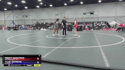 130 lbs Round 2 (8 Team) - Trinity Rakestraw, Oklahoma Blue vs Tyler Swanigan, Michigan