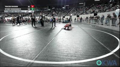 73 lbs Consi Of 16 #2 - Tracen Rhoden, Del City Little League vs Ryker Roedenbeck, Tahlequah Wrestling Club