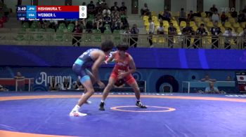 45 kg 1/8 Final - Toi Nishimura, Japan vs Isaiah Webber, United States