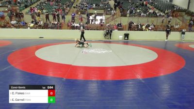 90 lbs Consolation - Dathan Flakes, Savannah Wrestling Center vs Colt Carroll, Franklin County Youth Wrestling