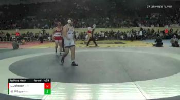 3A-220 lbs 1st Place Match - Kyle Wilson, Marlow vs Lane Johnson, Plainview