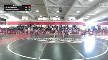 Boys 134 lbs Quarterfinal - Preston Stevens, Shasta Boys vs Nick Johnston, Corning Boys
