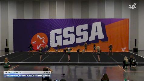 CheerForce Simi Valley - Mizz Hiss [2025 L1 Youth Day 1] 2025 GSSA Ontario Challenge