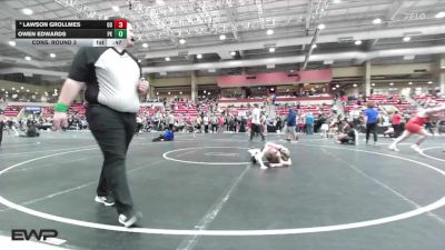73 lbs Cons. Round 3 - Lawson Grollmes, Ogdens Outlaws vs Owen Edwards, Plainville Kids