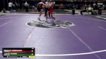 126 lbs Cons. Round 2 - Logan Vaughn, Fruitland vs Braelyn Arredondo, Homedale