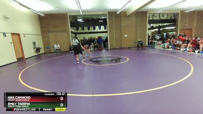 105lbs Cons. Round 3 - Emily Tadema, North Creek (Girls) vs Ana Camacho, Mount Baker (Girls)