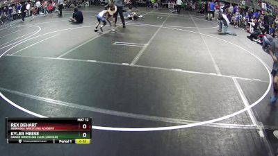 65 lbs Champ. Round 1 - Rex DeHart, Nebraska Wrestling Academy vs Kyler Meese, Hawks Wrestling Club (Lincoln)