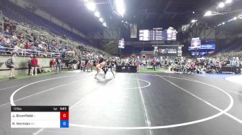 117 lbs Cons 64 #2 - Jaelyn Brumfield, Illinois vs Kaylee Horman, Missouri