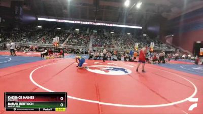 3A-220 lbs Champ. Round 1 - Barak Bertoch, Wheatland vs Kadence Haines, Evanston