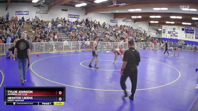 157 lbs Cons. Round 4 - Tylor Johnson, Newberg Mat Club vs Hesston Likens, North Medford