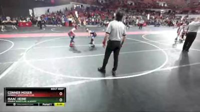 87 lbs Cons. Round 4 - Conner Moser, Kimberly Wrestling Club vs Isaac Heine, Askren Wrestling Academy
