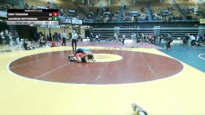 197 lbs Cons. Round 2 - Jackson Rotterman, Air Force Prep vs Erik Tomanek, Newman