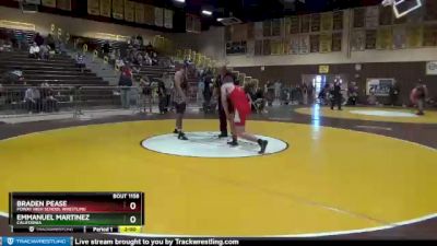 220 lbs 1st Place Match - Emmanuel Martinez, California vs Braden Pease, Poway High School Wrestling