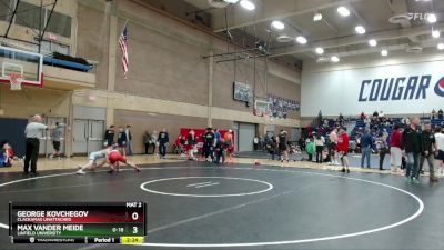 141 lbs Cons. Round 4 - Max Vander Meide, Linfield University vs George Kovchegov, Clackamas Unattached