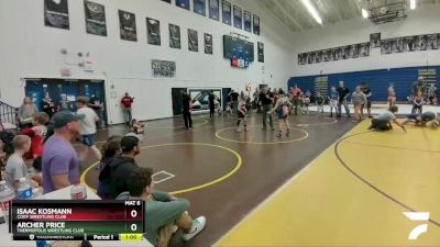 105 lbs Round 2 - Archer Price, Thermopolis Wrestling Club vs Isaac Kosmann, Cody Wrestling Club