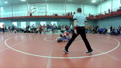 132 lbs Cons. Round 1 - Angus Kolley, Heritage Hills High School vs Connor Bower, Jennings County Wrestling Club