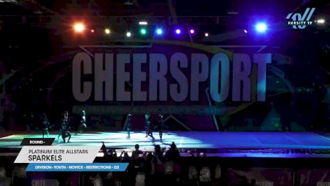 Platinum Elite Allstars - Sparkels [2023 L1 Youth - Novice - Restrictions - D2] 2023 CHEERSPORT National All Star Cheerleading Championship