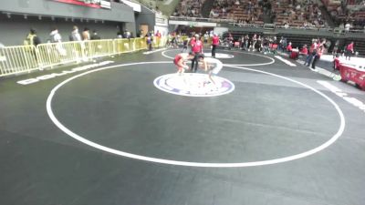 150 lbs Champ. Rd Of 64 - Isaiah Gonzales, South Bakersfield High School Wrestling vs Alexandros Padilla, Delta Wrestling Club