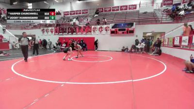 JH 102 lbs Cons. Round 4 - Harper Churchwell, Norman JH vs Zooey Hummingbird, ANADARKO JH