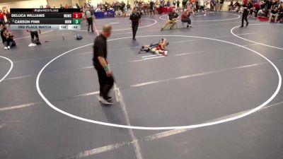 8U - F 3rd Place Match - Deluca Williams, Maple Grove Wrestling Club vs Carson Finn, Minnesota