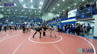 110 lbs Rr Rnd 3 - Taylor Covel, Harrah Little League Wrestling vs Payton Deering, Norman North JH