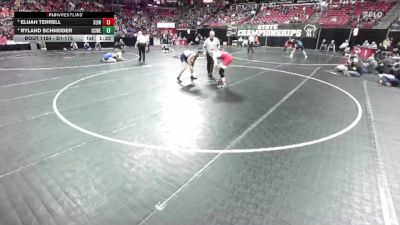 D1-175 lbs Quarterfinal - Elijah Terrell, Slinger vs Ryland Schneider, Oshkosh West