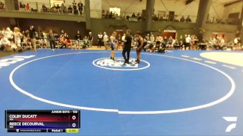 150 lbs Champ. Round 2 - Colby Ducatt, WA vs Reece Decourval, WA