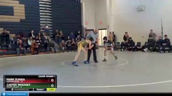 132 lbs Champ Round 2 - Carter Wagasky, Moapa Valley vs Mark Zuniga, Shadow Ridge