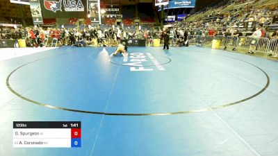 120 lbs Cons 128 #2 - Gage Spurgeon, IA vs Abraham Coronado, NV