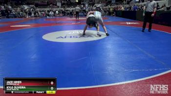 7A 215 lbs Quarterfinal - KYLE OLIVEIRA, Spain Park Hs vs Jace Himes, Enterprise HS