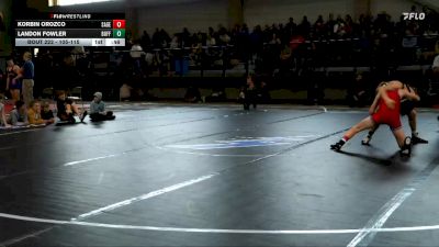 105-115 lbs Round 1 - Landon Fowler, Clear Creek vs Korbin Orozco, Sage Valley