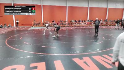 174 lbs Cons. Round 3 - Christian Preston, Rochester Christian University vs Michael Durham, Indiana Tech
