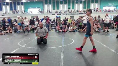 88 lbs Semifinal - James Sanders, Riverdale Training Center vs Anthony Alonso, Tampa Bay Tigers Wrestling Club