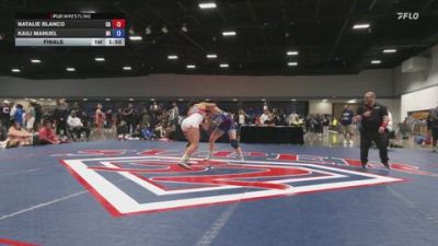 160 lbs Final - Natalie Blanco, CA vs Kaili Manuel, MI
