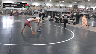 A 175 lbs 3rd Place Match - Thomas Solomon, Eagleville High School vs Landon Shaw, Livingston Academy